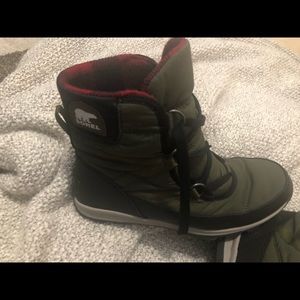 Green Sorel boots